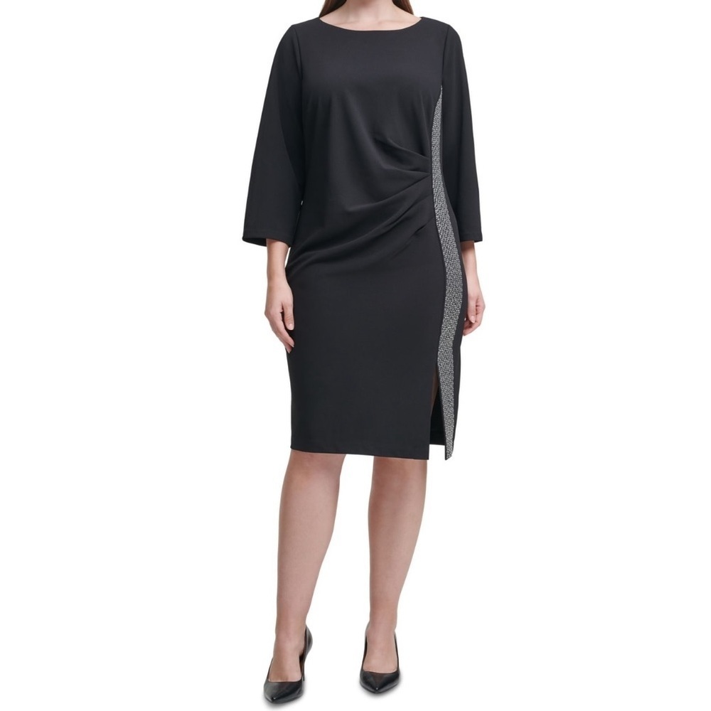 NWT Calvin Klein Black Dress with Jewels